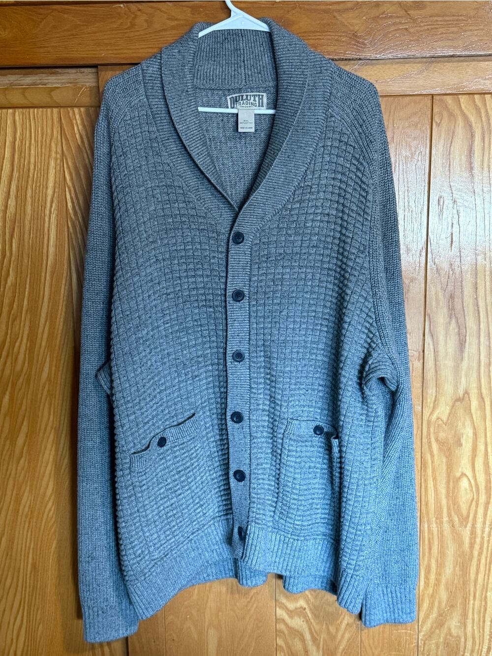 Duluth Trading Co. Men's Burly Cardigan - Grey 3XL